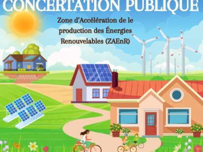 Consultation publique sur les Zones d’Accélération de Production d’Énergies Renouvelables (ZAER)